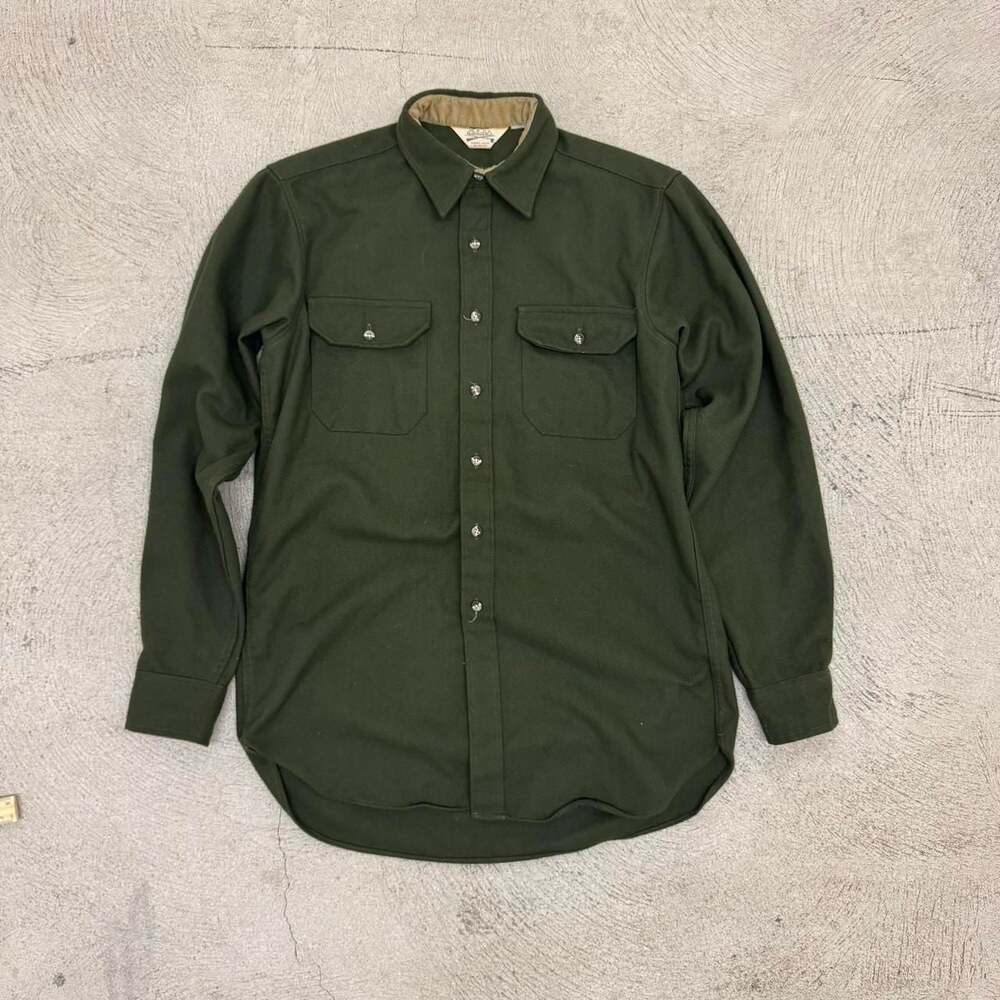 Cabela's Vintage Woodsmans Button Up Shirt with Corduroy Collar